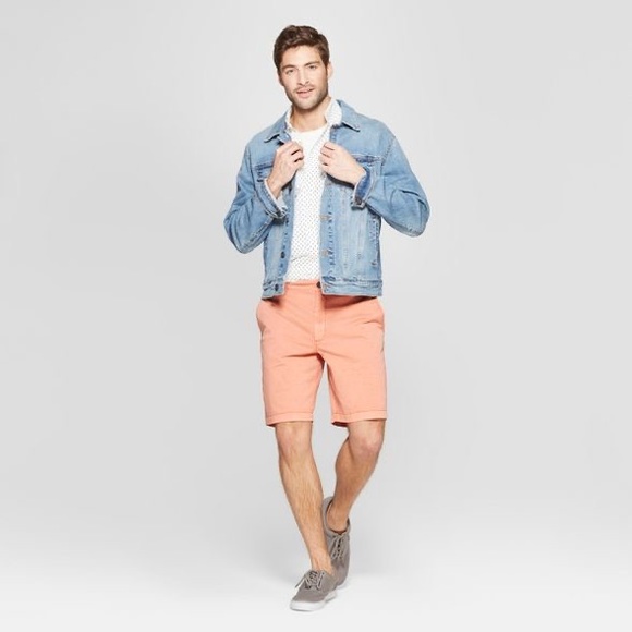 Goodfellow & Co Pigment Chino Shorts Bengal Ginger - Picture 4 of 5